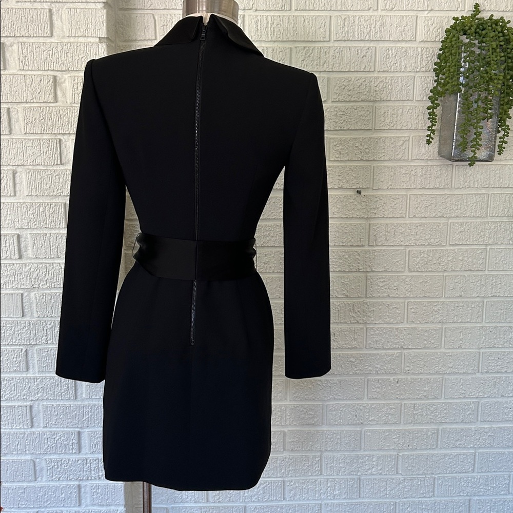 Alice + Olivia/ Mona Black Long Sleeve suit Dress - Picture 6 of 12